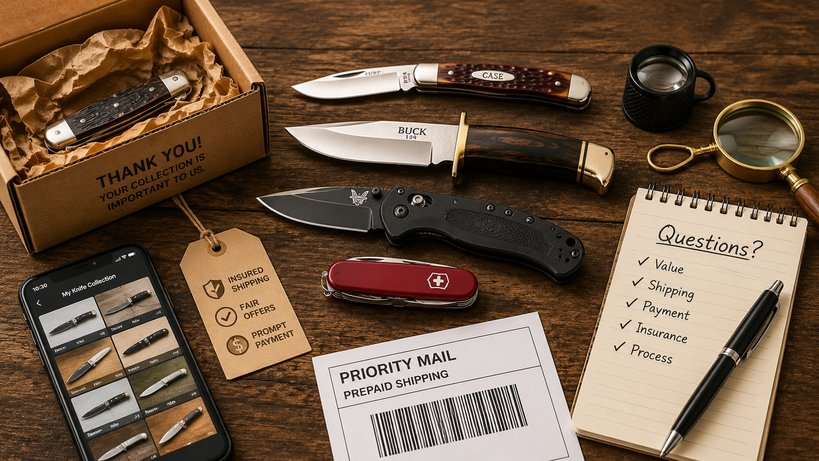 Frequently asked questions about selling knife collections